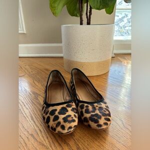 GUC Madewell The Reid Ballet Flat in Leopard Calf Hair (Size 7)